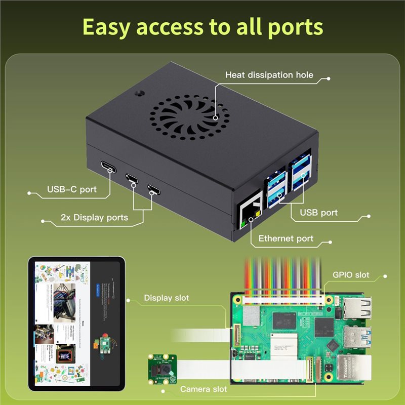 T23C untuk Kit Pemula Irasptek - Raspberry Pi 5 8Gb Board ulasan dan harga