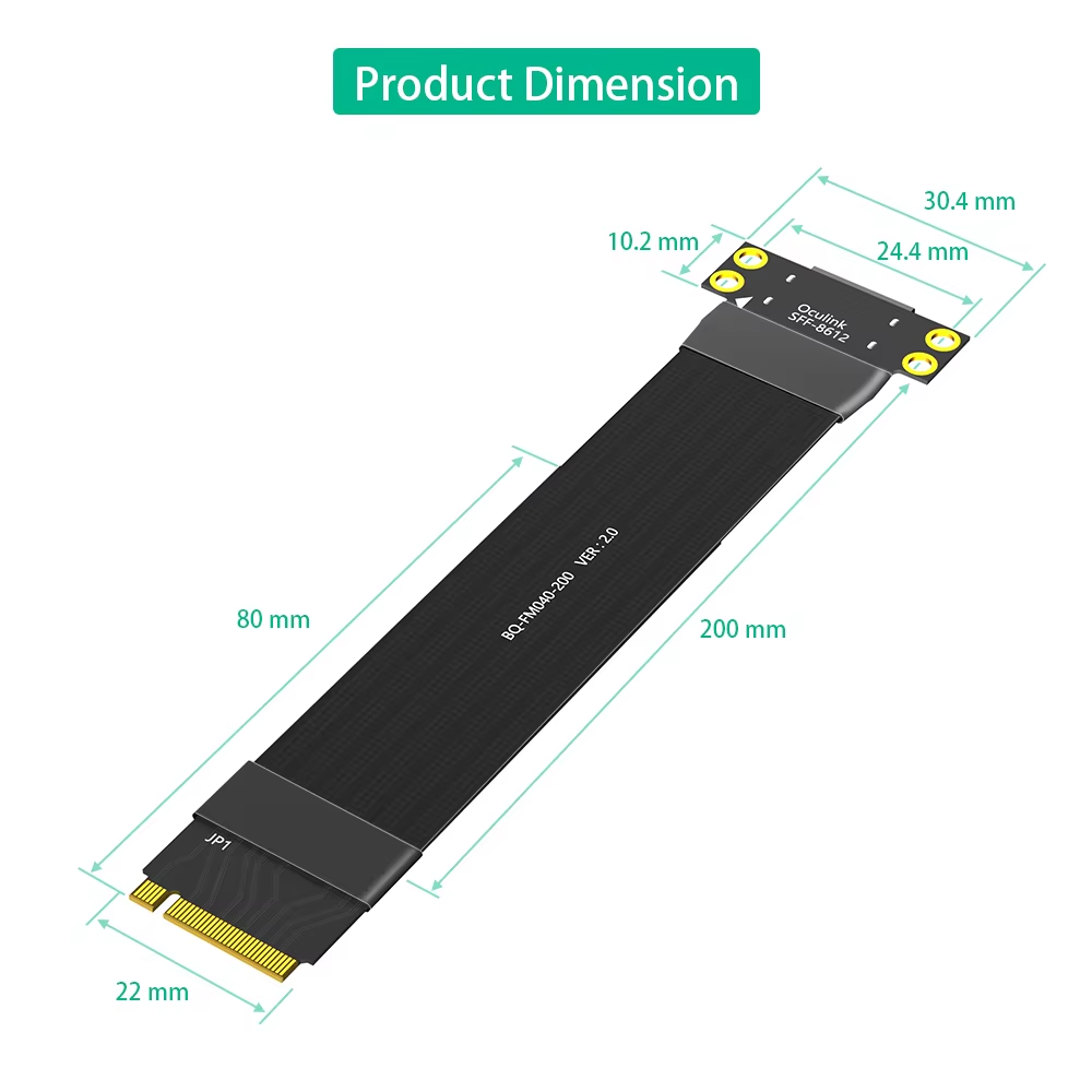Kabel Ekstensi M.2 NVME ke Ocu - Oculink Egpu Mini Pc ulasan dan harga
